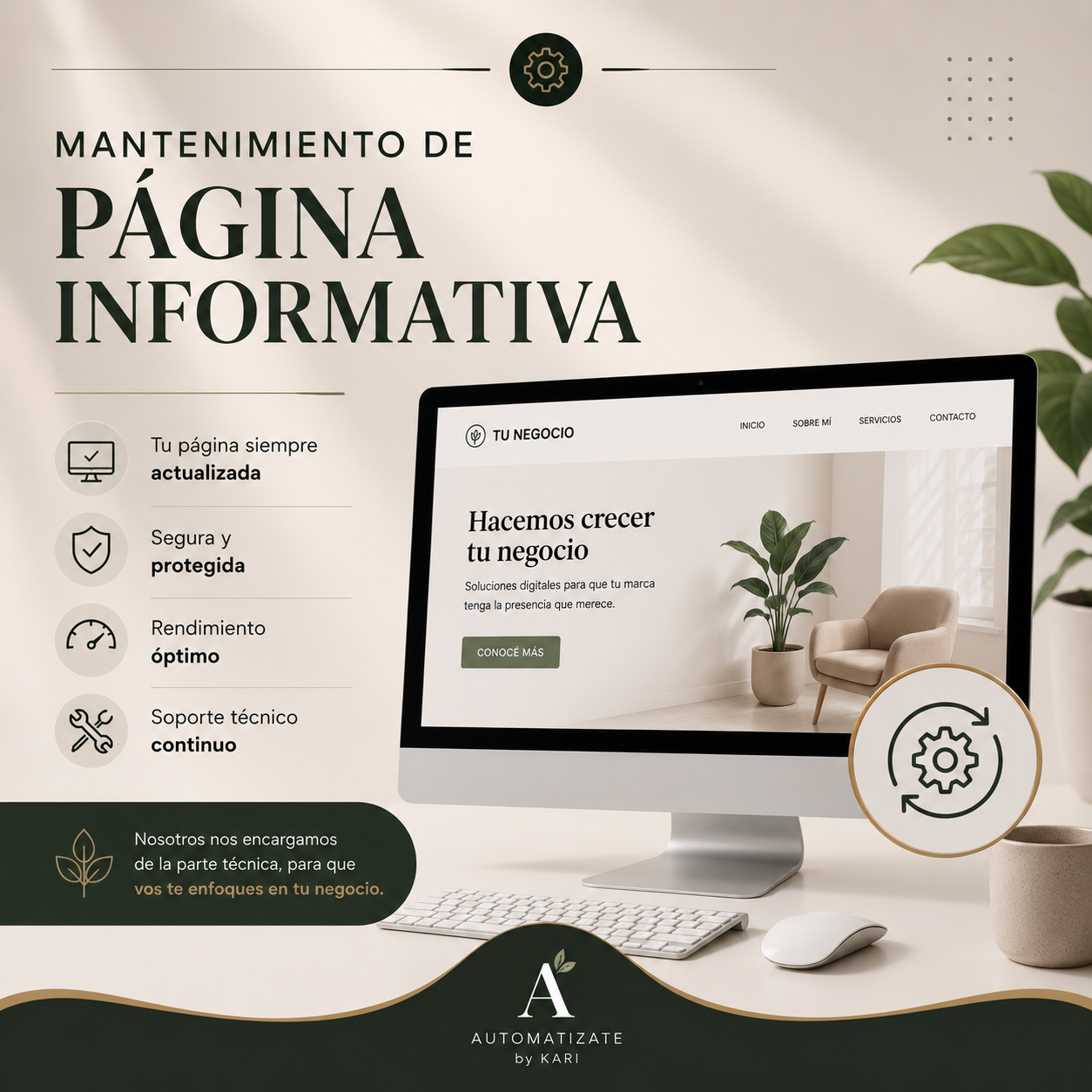 Mantenimiento de Página Informativa
